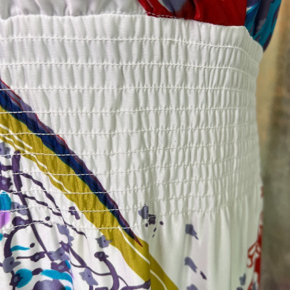 📌The Pyramid Collection Awesome Print Plus Size Maxi Dress w/ Elastic Waistline - Picture 4 of 14